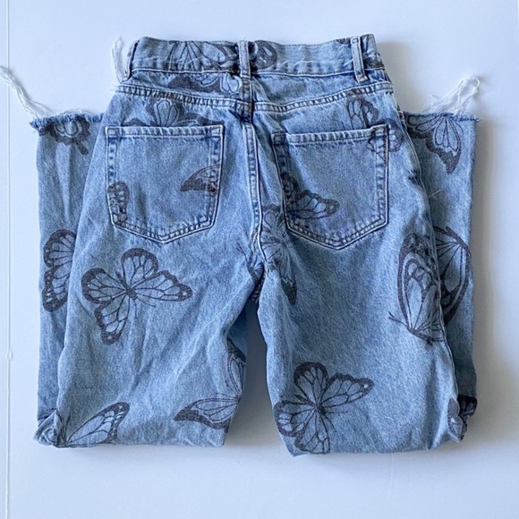 PacSun Eco Butterfly High Waisted Straight Leg Jeans - Picture 5 of 8